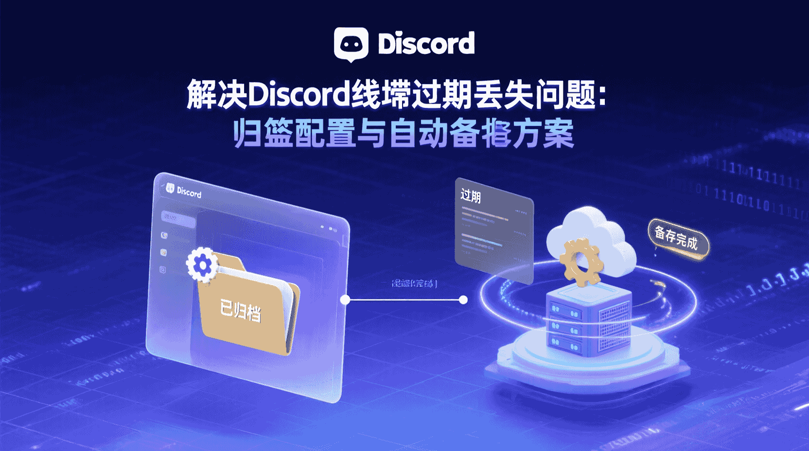 Discord线程归档设置, Discord线程长期保存, Discord归档空间管理, Discord线程查询优化, 如何归档Discord线程, Discord线程备份方法, Discord归档权限设置, Discord线程数据导出, Discord线程过期策略, Discord归档搜索语法